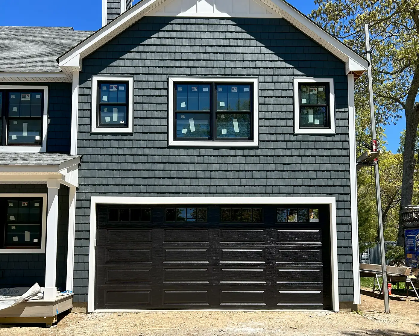 brown garage door